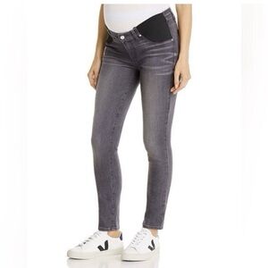 Paige Maternity Side Panel Verdugo Ultra Skinny Jeans Silvie Gray, Women’s 25